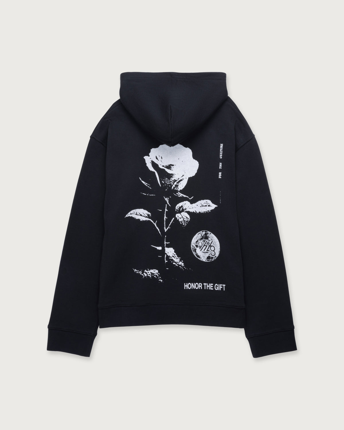 Fallen Rose Hoodie - Black