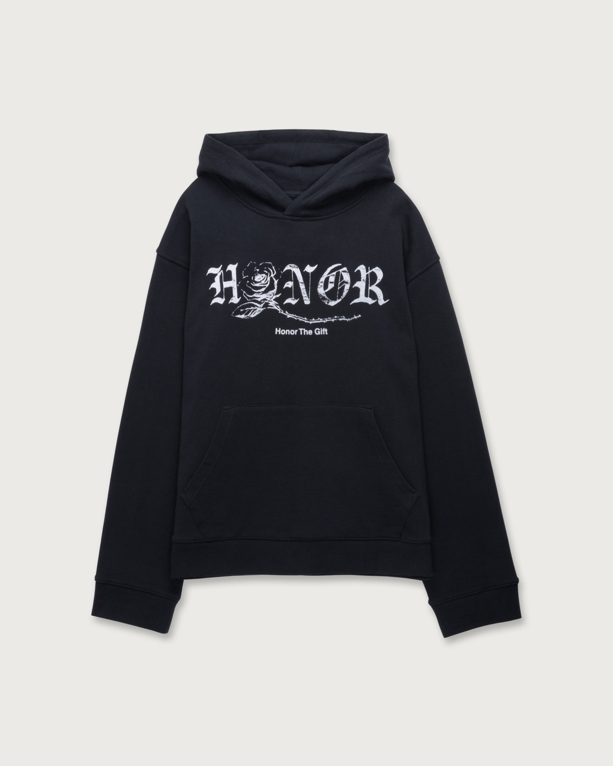 Fallen Rose Hoodie - Black