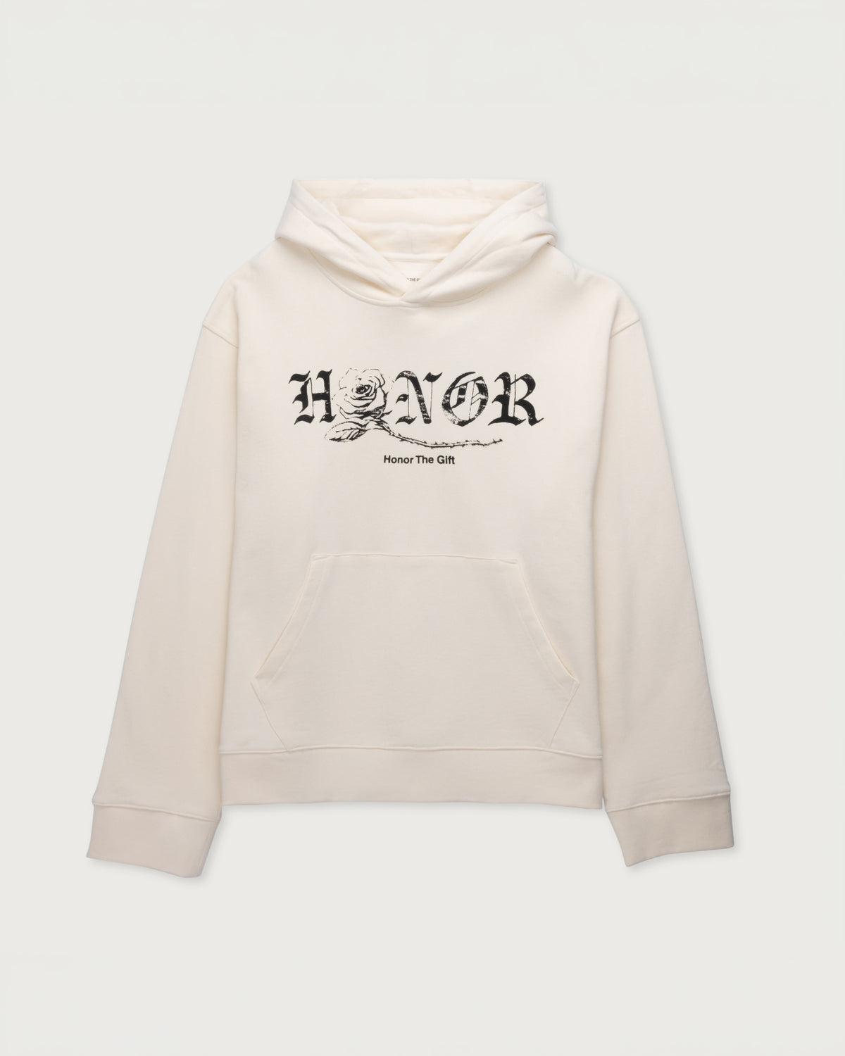 Fallen Rose Hoodie - Bone