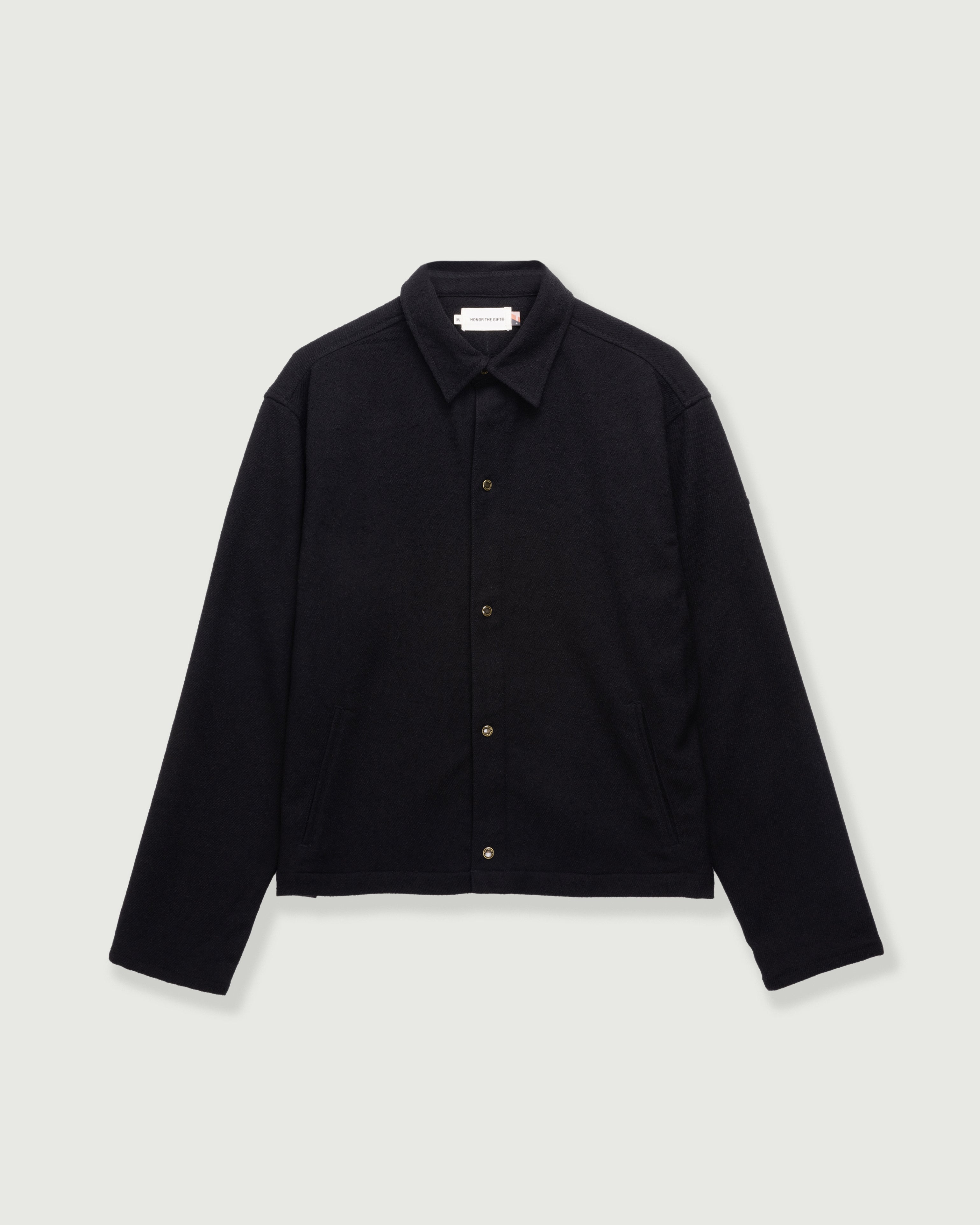 Nep Yarn Over Shirt - Black