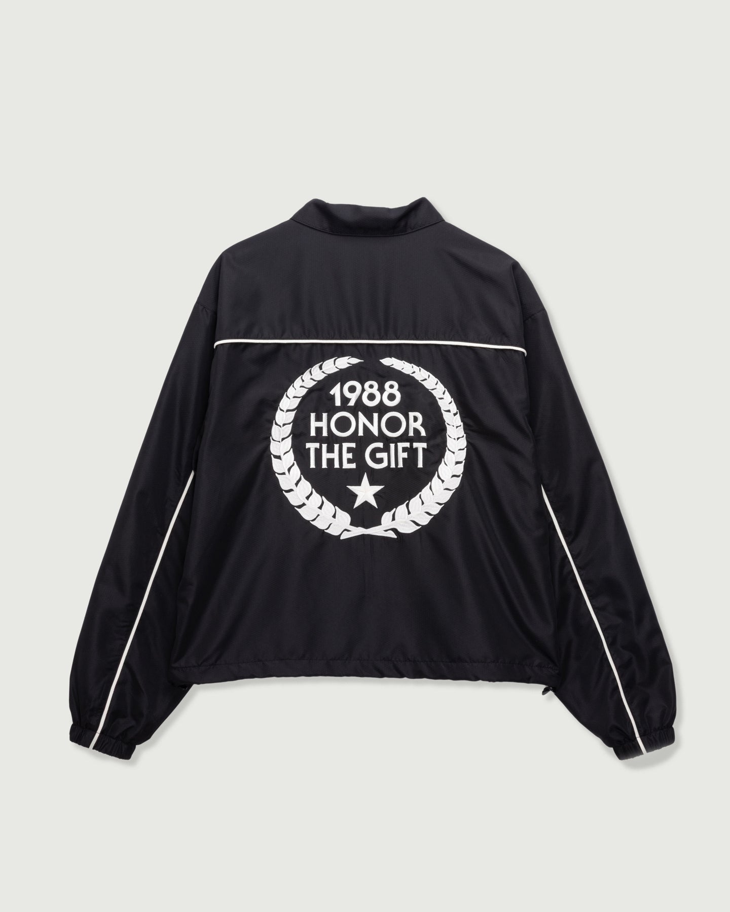 Honeycomb Ripstop Track Jacket - Black