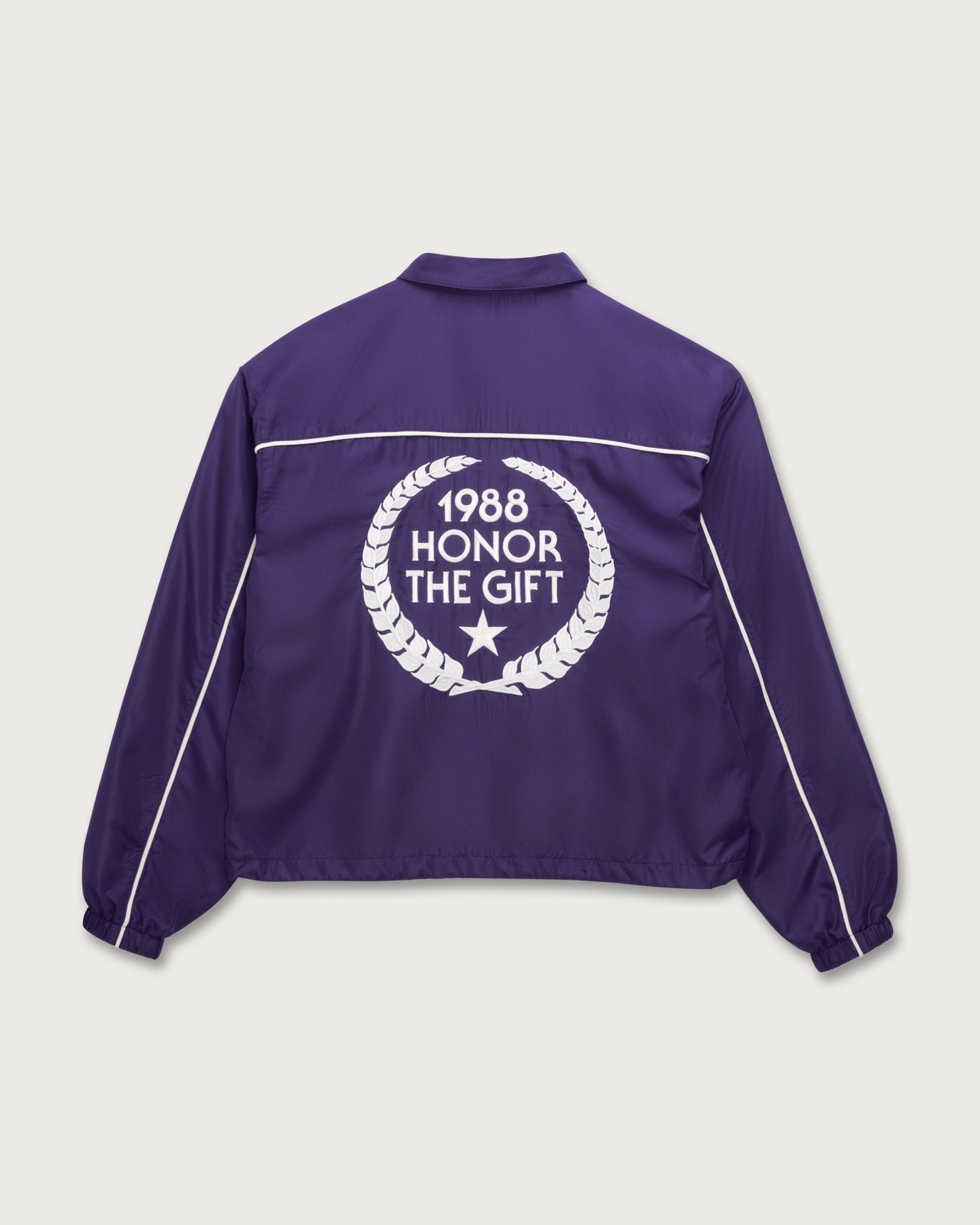 Honeycomb Ripstop Track Jacket - Purple