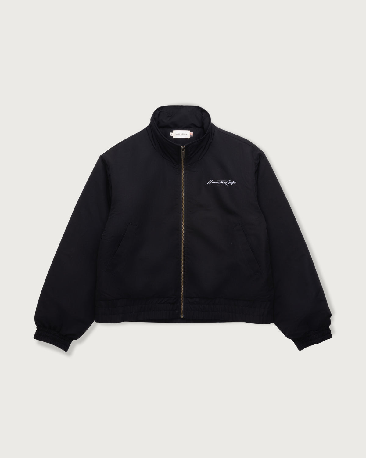 Script Puffer Jacket - Black