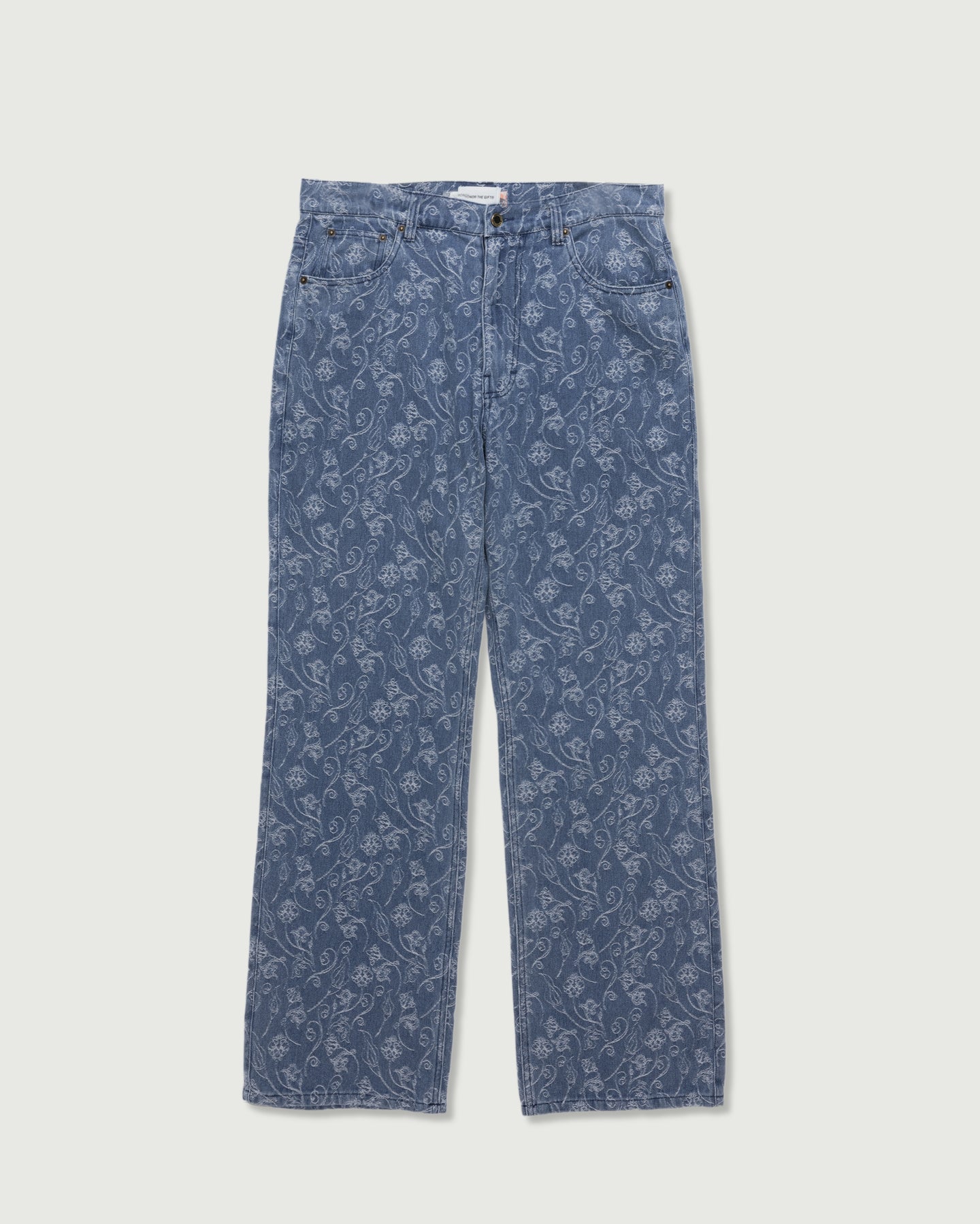 Washed 5 Pocket Denim - Light Indigo