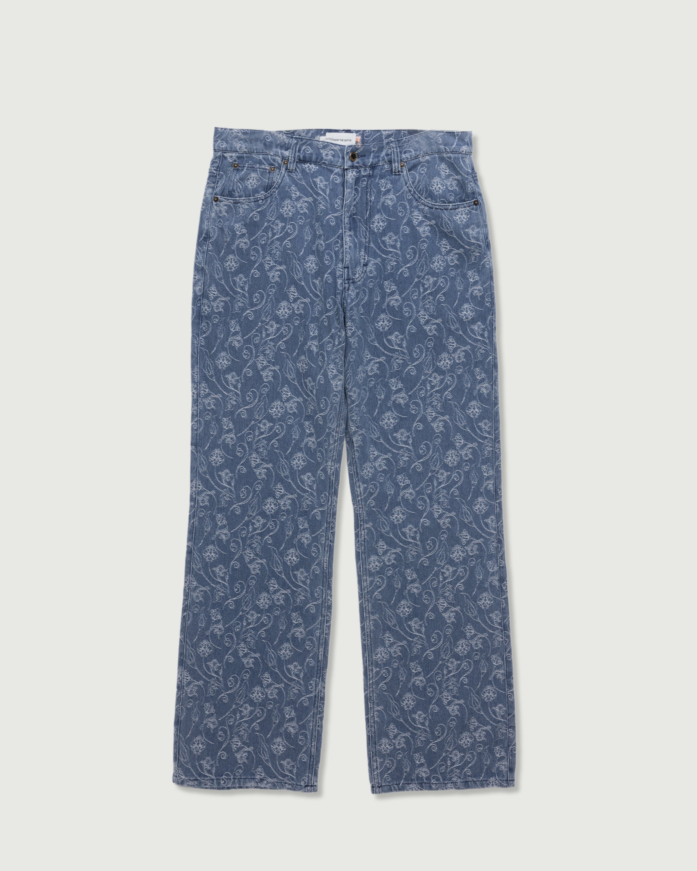 Washed 5 Pocket Denim - Light Indigo