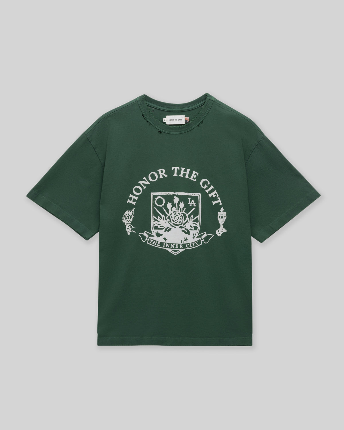 Emblem Tee - Vintage Forest Green