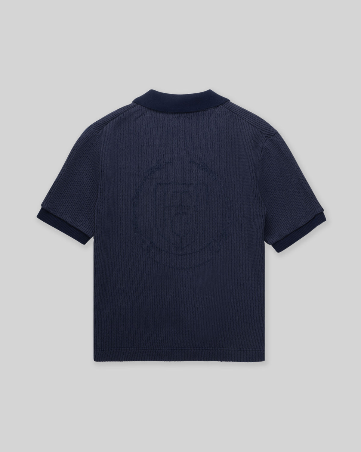 Knitted SS Polo - Navy