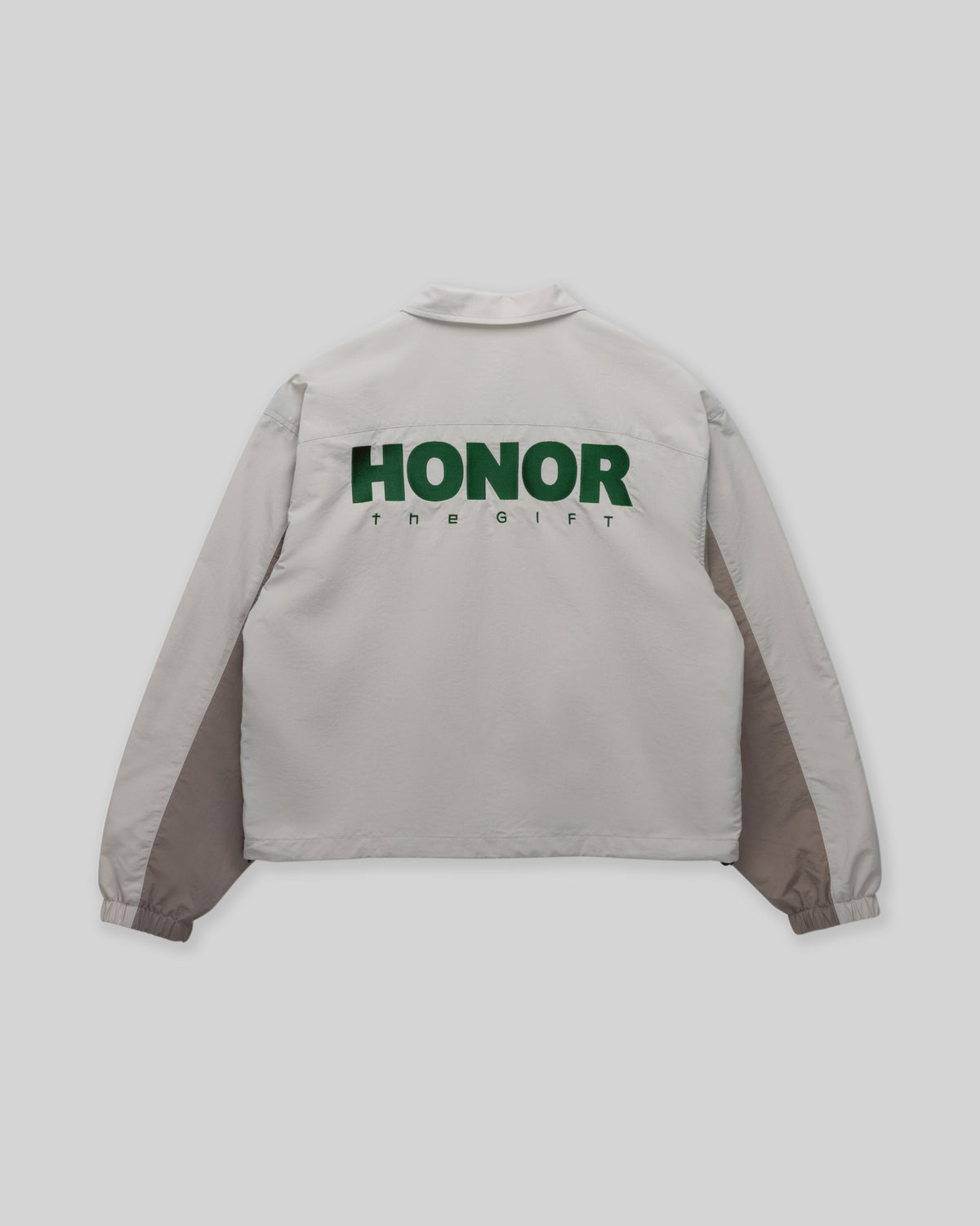 Nylon Track Jacket - Sand Mocha Grey