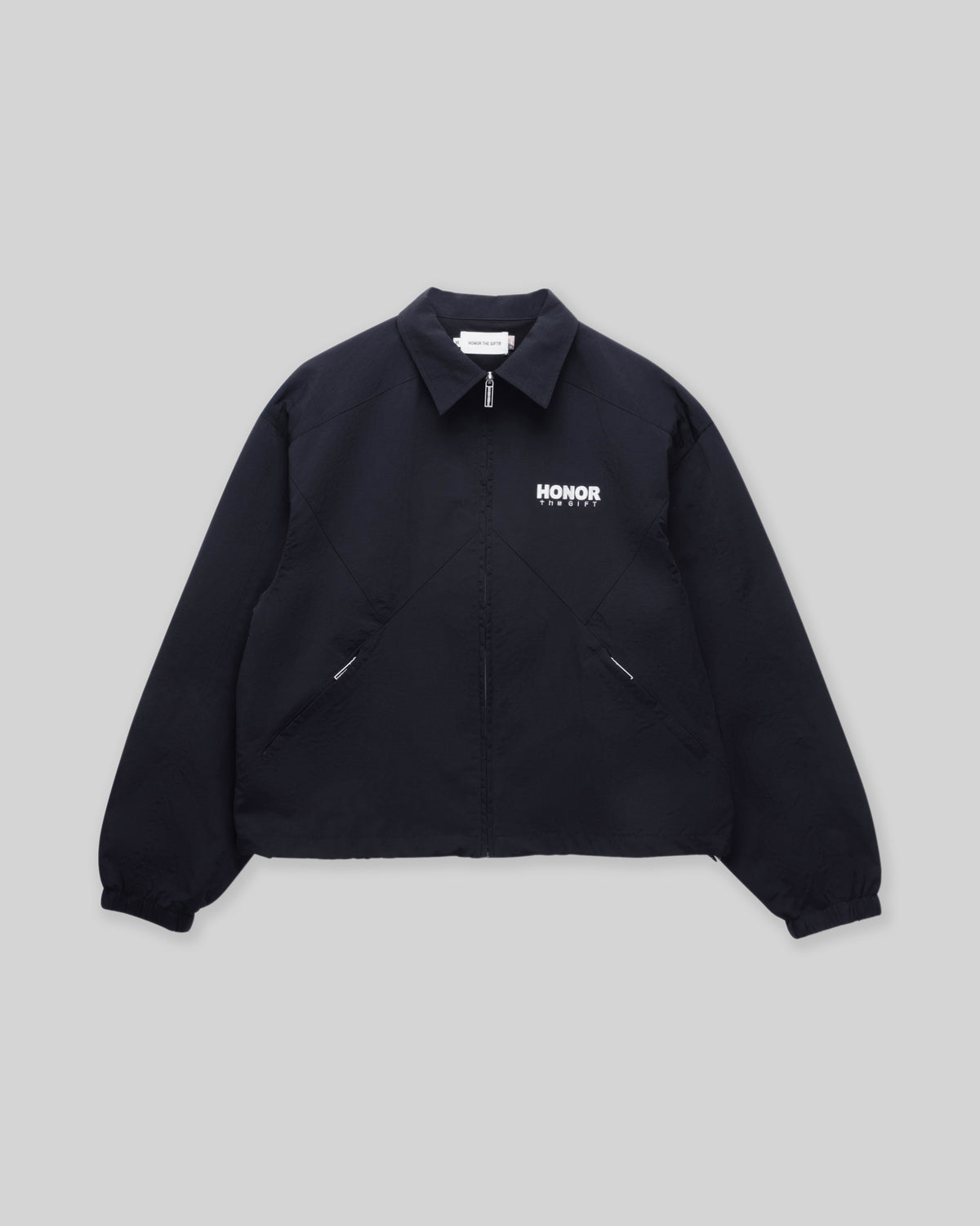 Nylon Track Jacket - Black