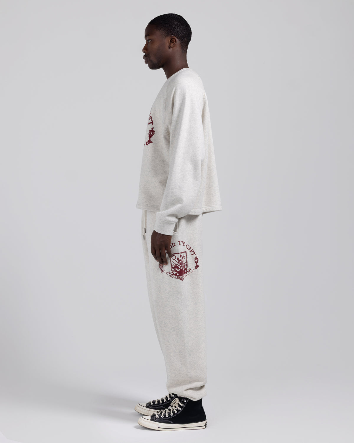 Emblem Sweatpant - Heather Grey