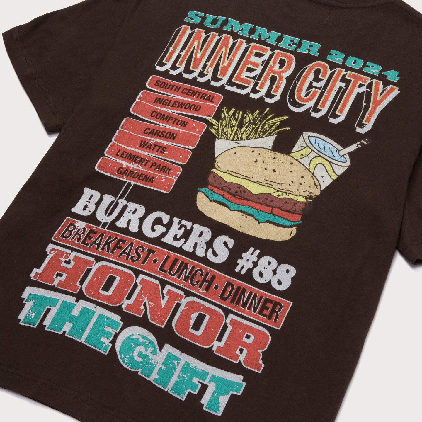 HTG® Burgers T-Shirt - Black