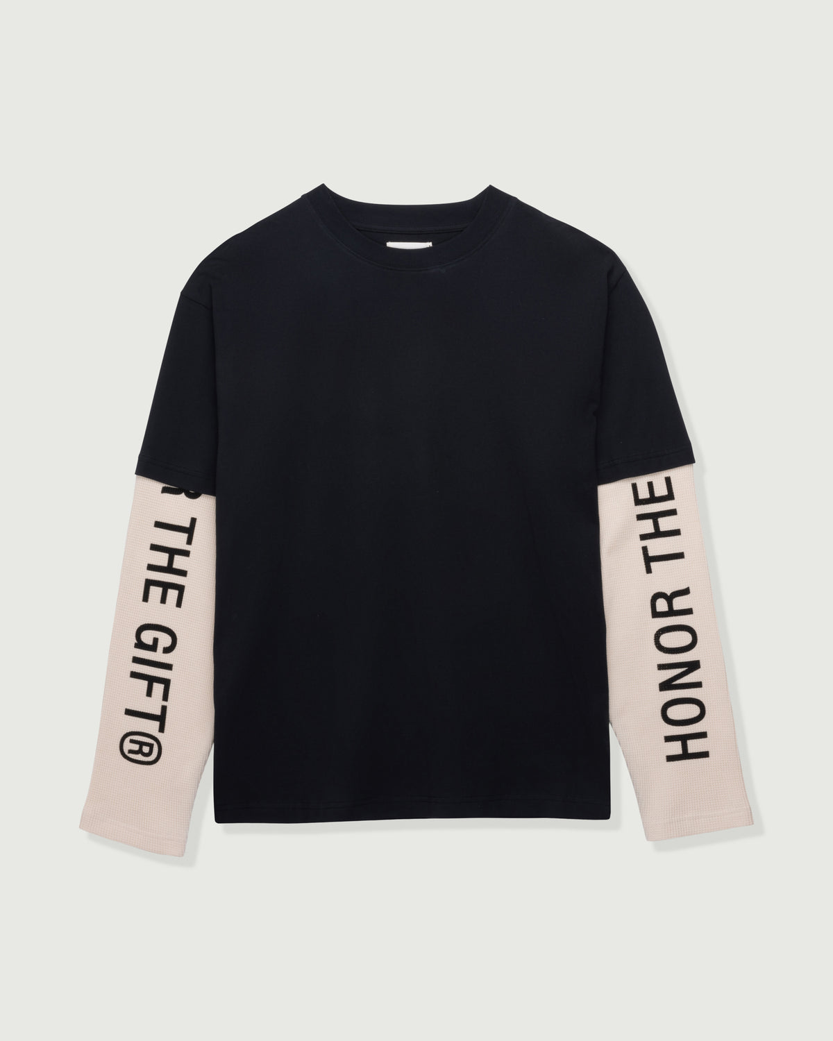 Honor Double Sleeve Tee - Black