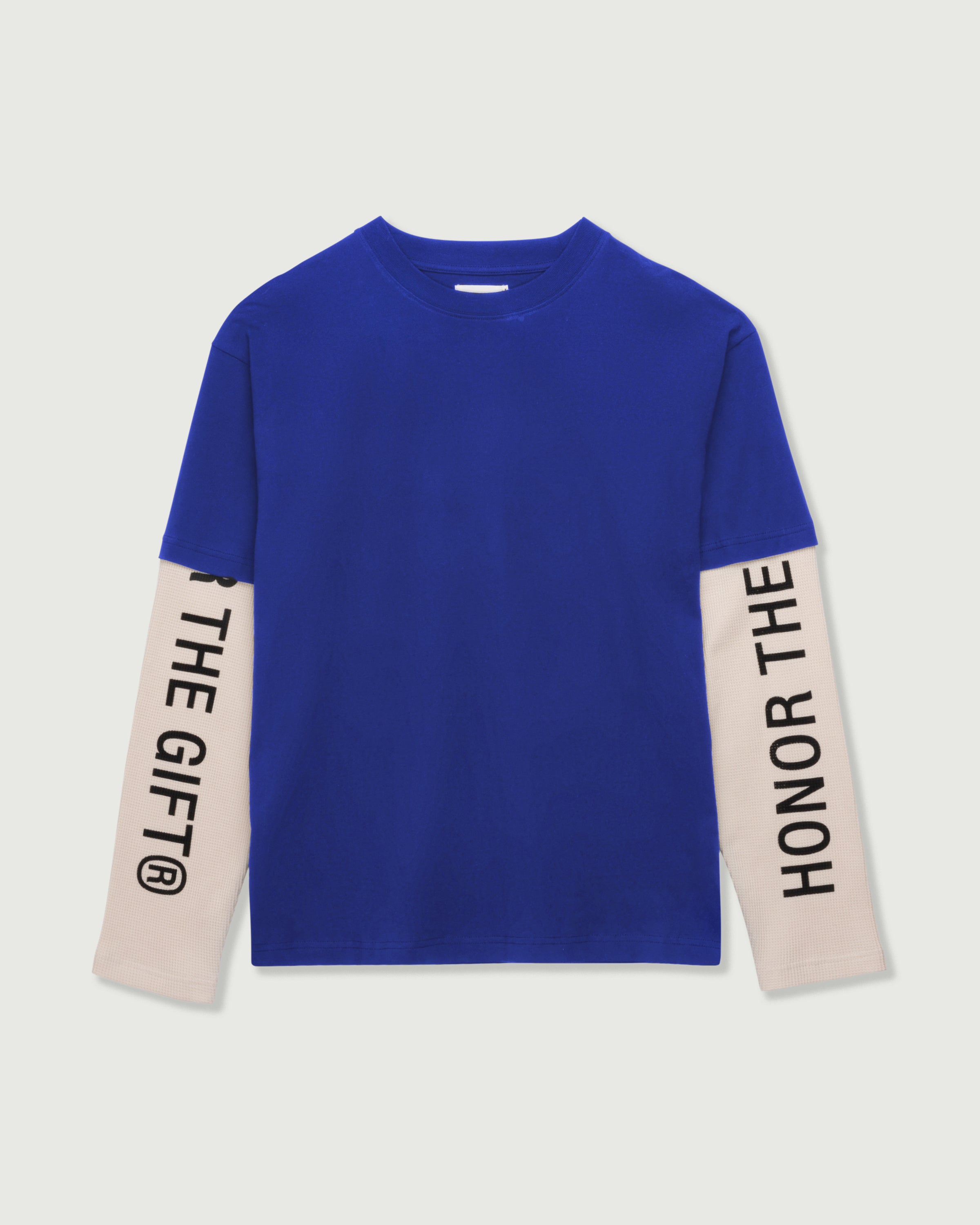 Honor Double Sleeve Tee - Royal Blue