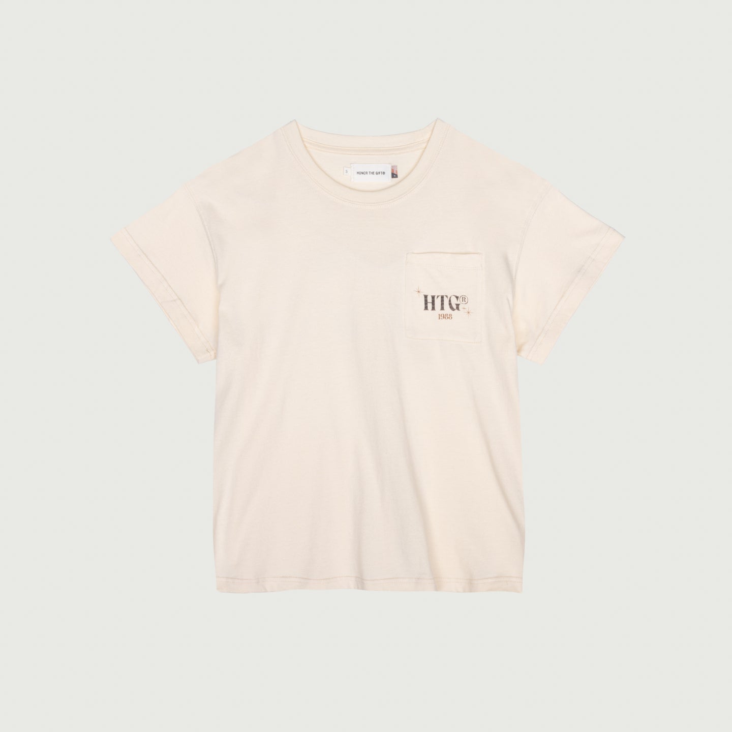 Womens HTG® Home Is Where Knit T-Shirt - Bone