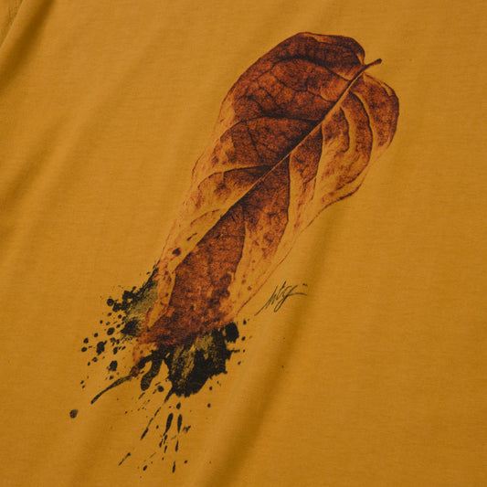 HTG® Leaf T-Shirt - Mustard