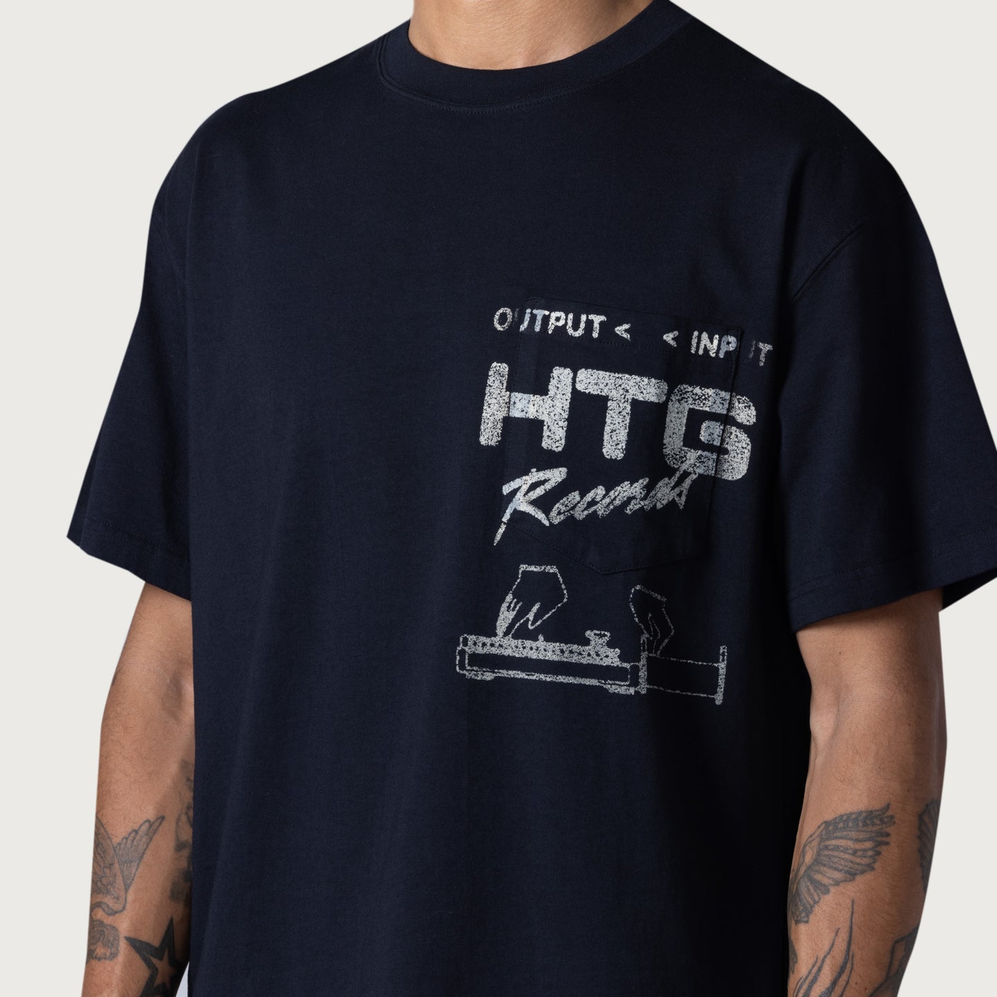 Htg Records Tee - Black