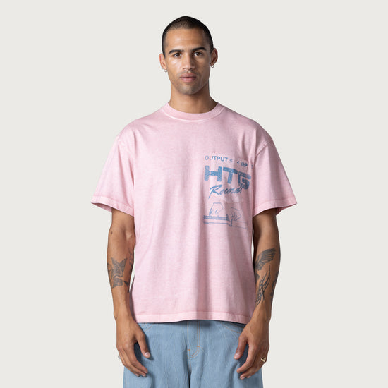 Htg Records Tee - Pink