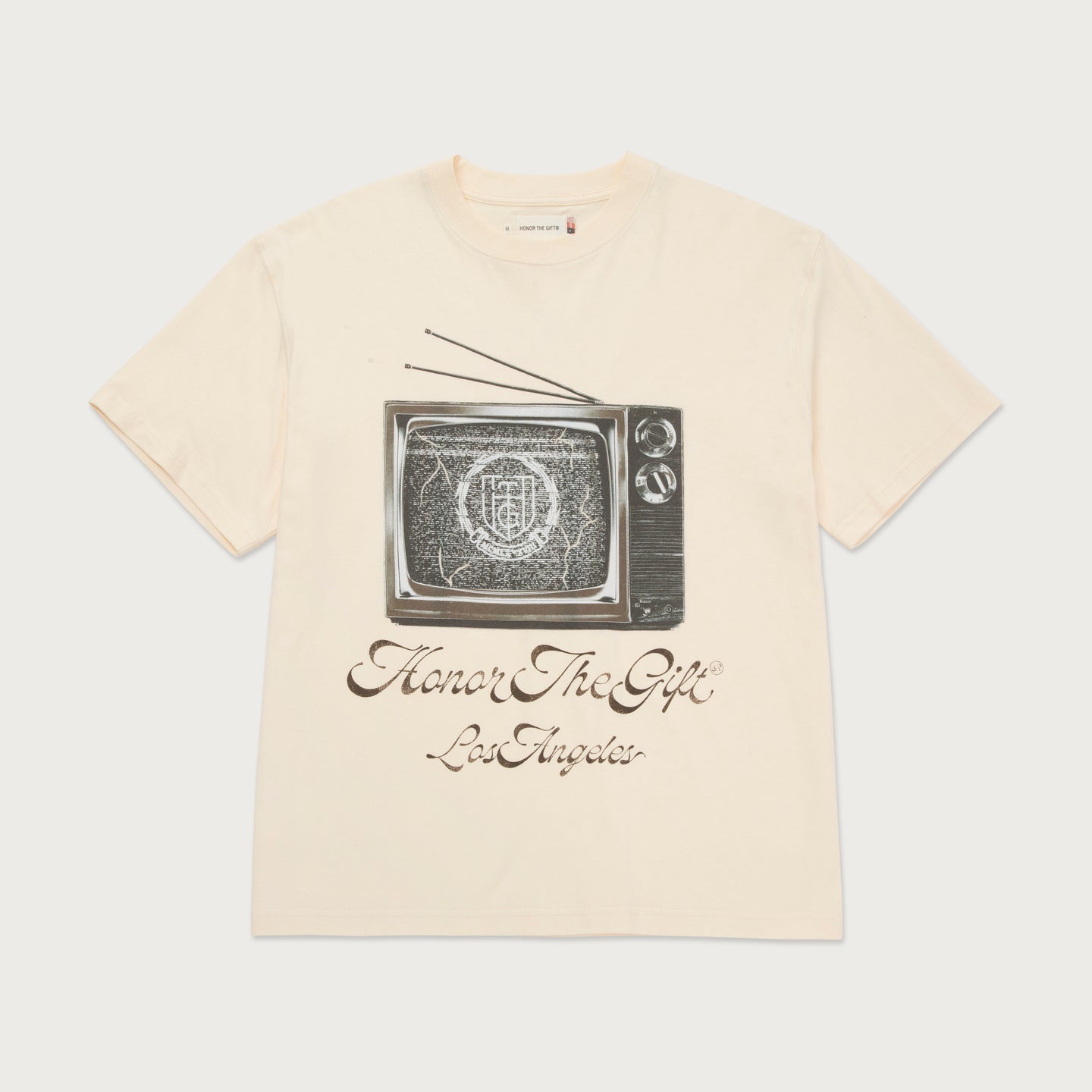 HTG® TV T-Shirt - Bone