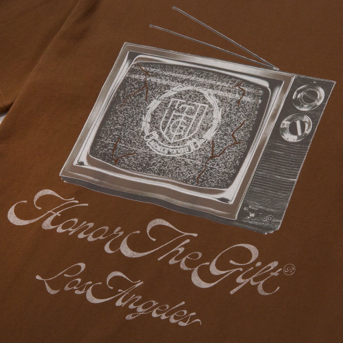 HTG® TV T-Shirt - Brown