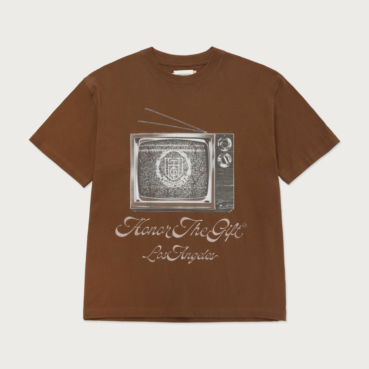 HTG® TV T-Shirt - Brown