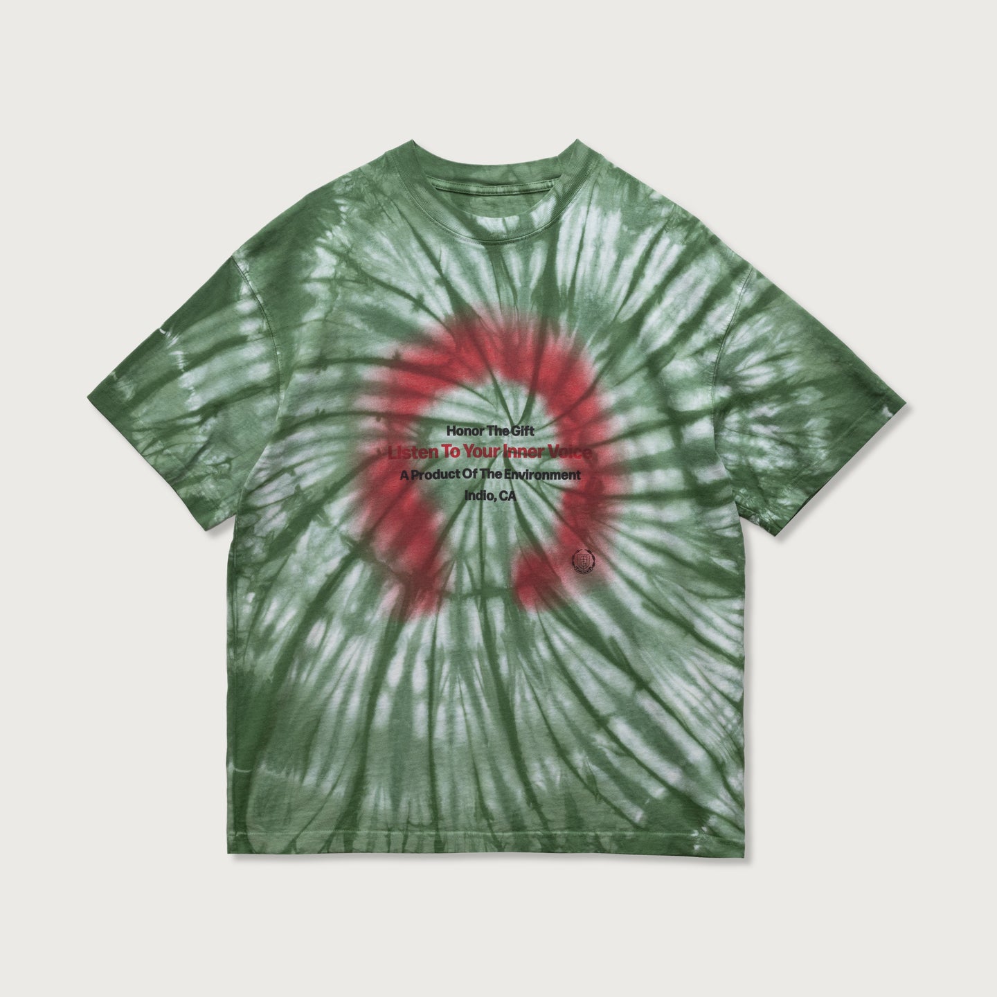 Inner Voice Tee - Green Tie Die