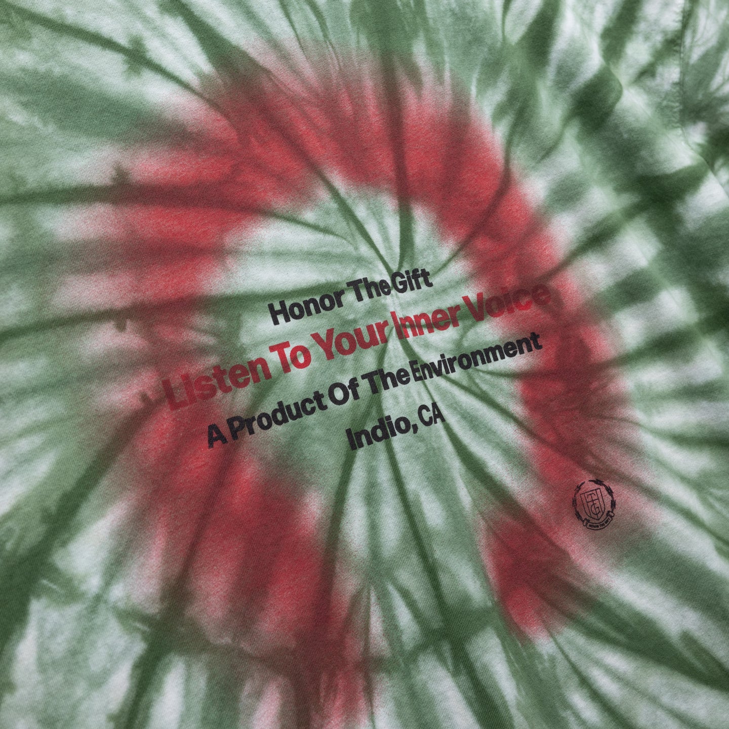 Inner Voice Tee - Green Tie Die