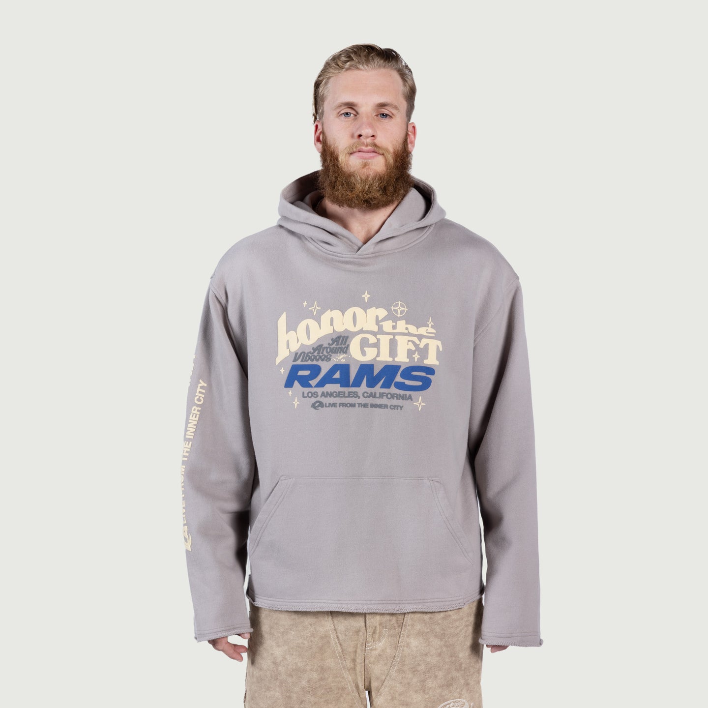 Rams Hoodie - Grey