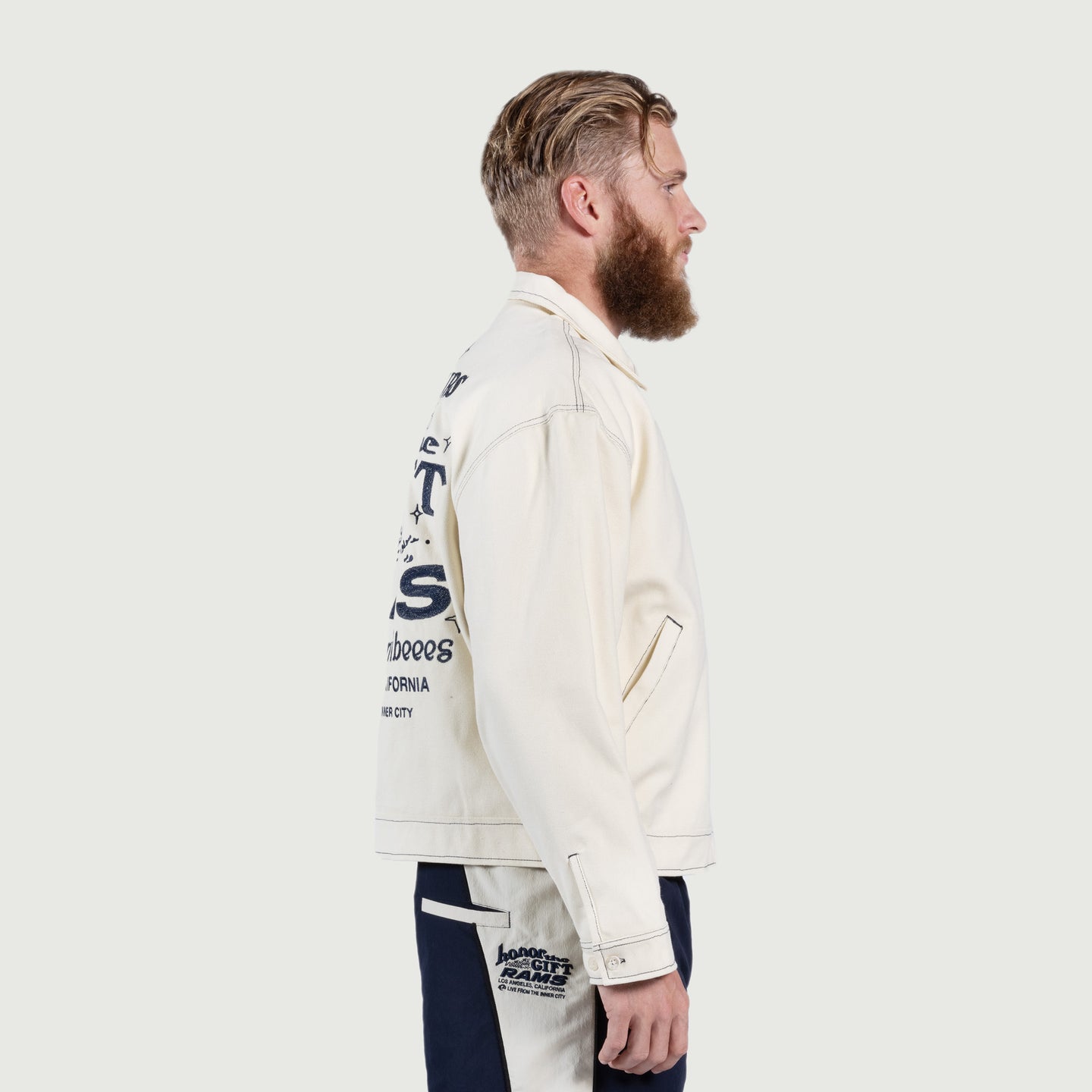 Rams Canvas Jacket - Cream