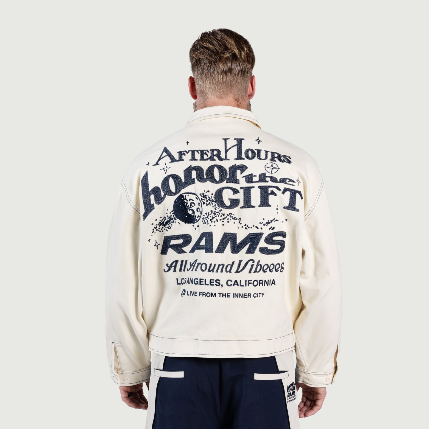 Rams Canvas Jacket - Cream