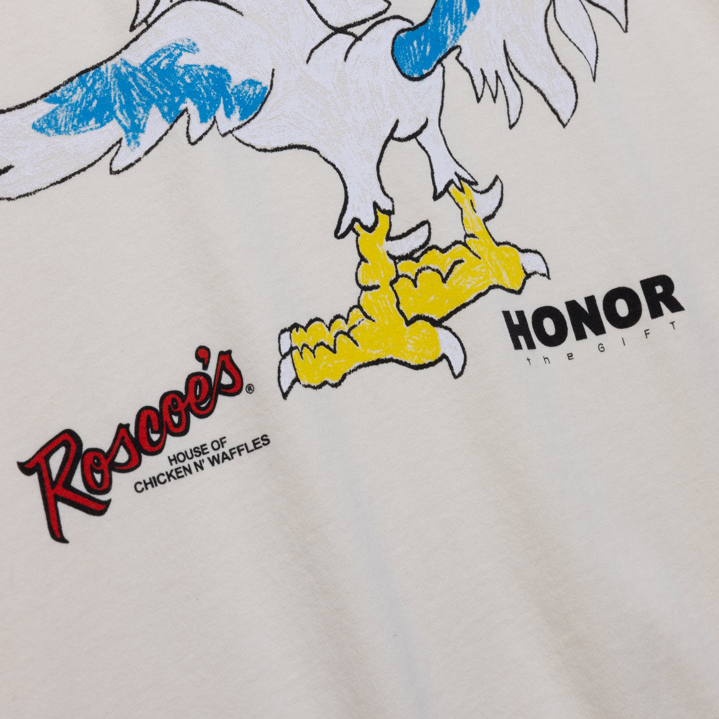 HTG x Roscoe's Tee - Bone