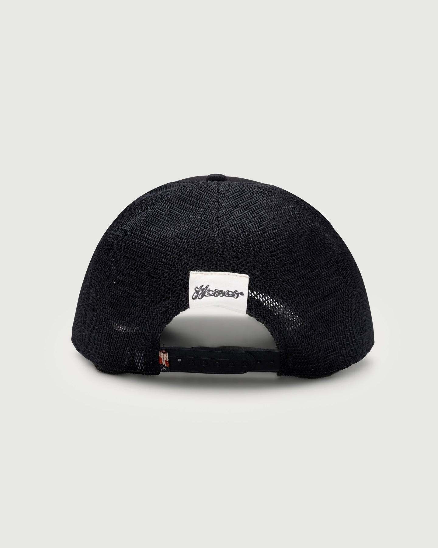 H Patch Trucker Cap - Black