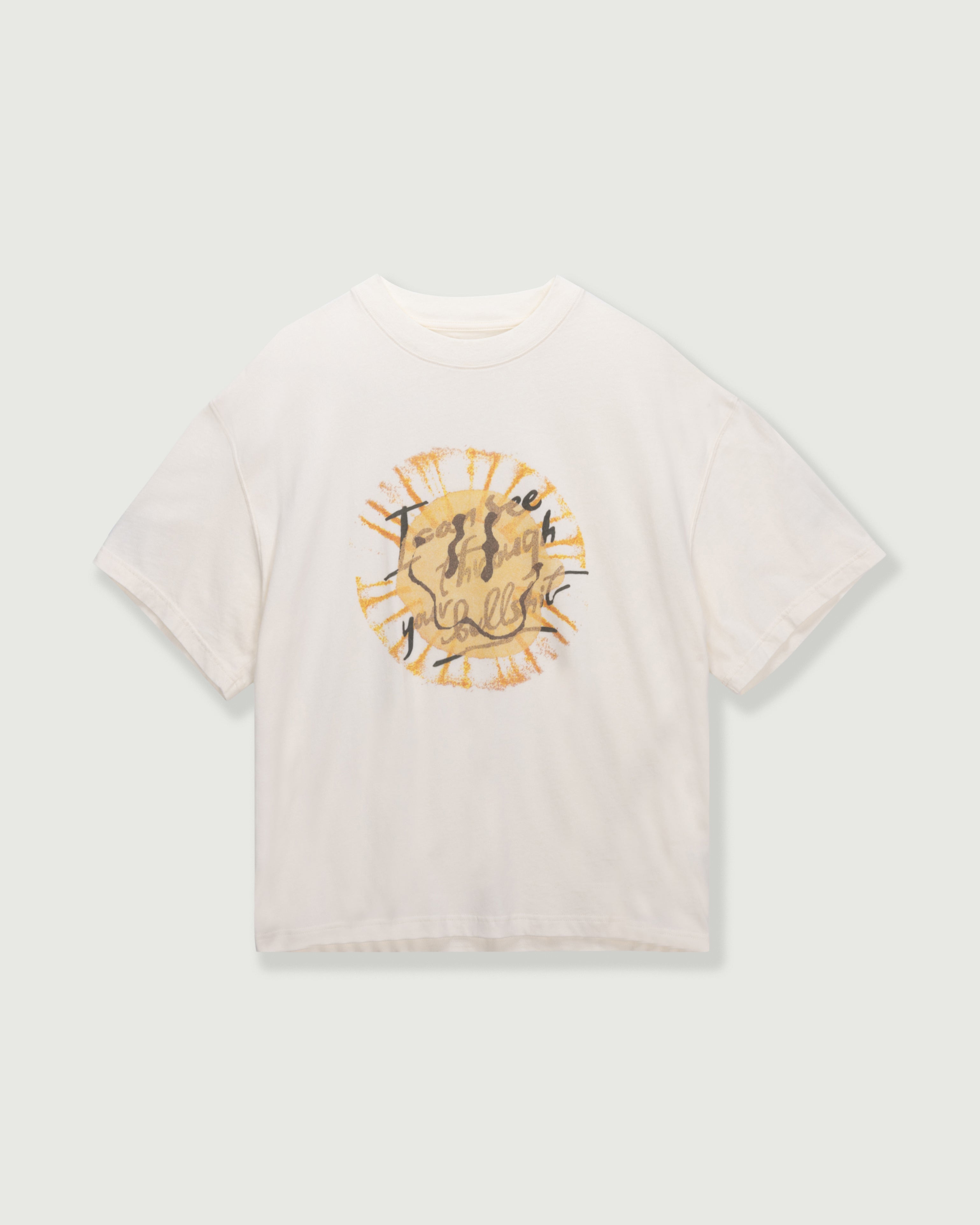 I Can See Through Your Bullshit S/S Tee - White