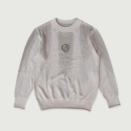 Jacquard Drip Sweater - Stone