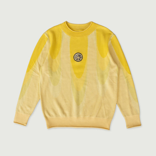Jacquard Drip Sweater - Yellow