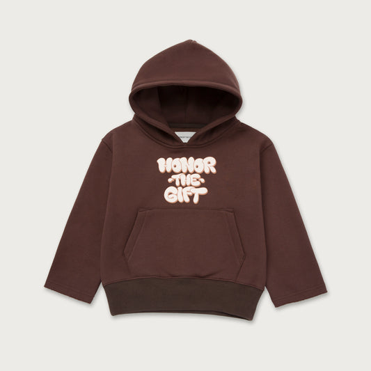 Kids Bubble Hoodie - Brown