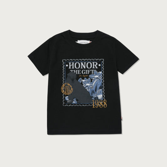 Kids 1988 Stamp T-Shirt - Black