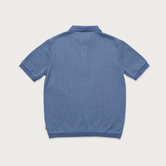 Knit Polo - Blue