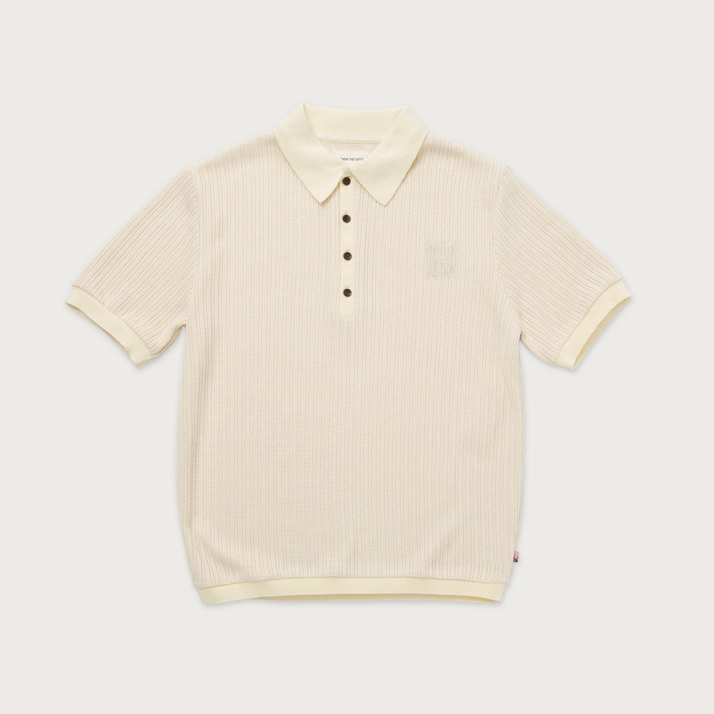 Knit Polo - Bone