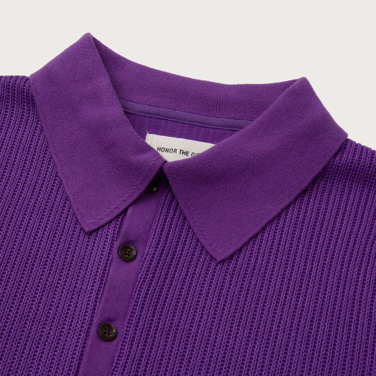 Knit Polo - Purple