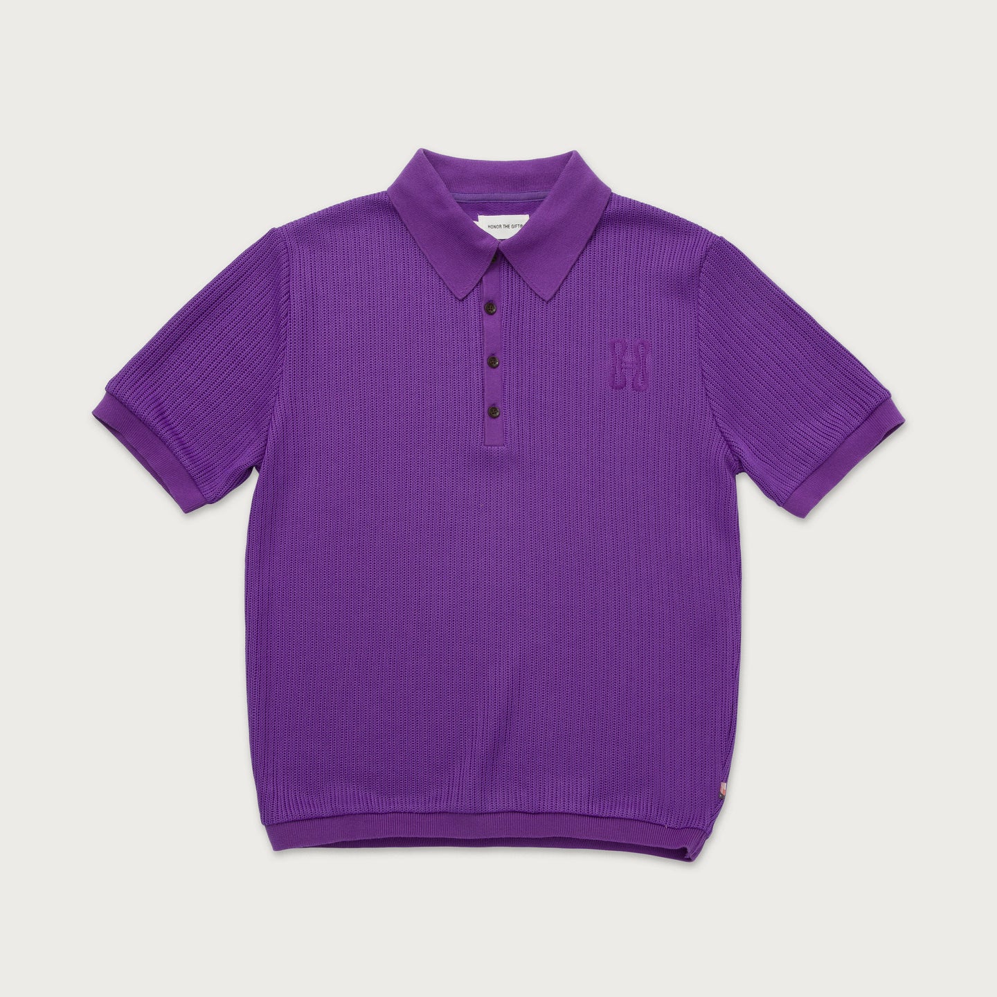 Knit Polo - Purple