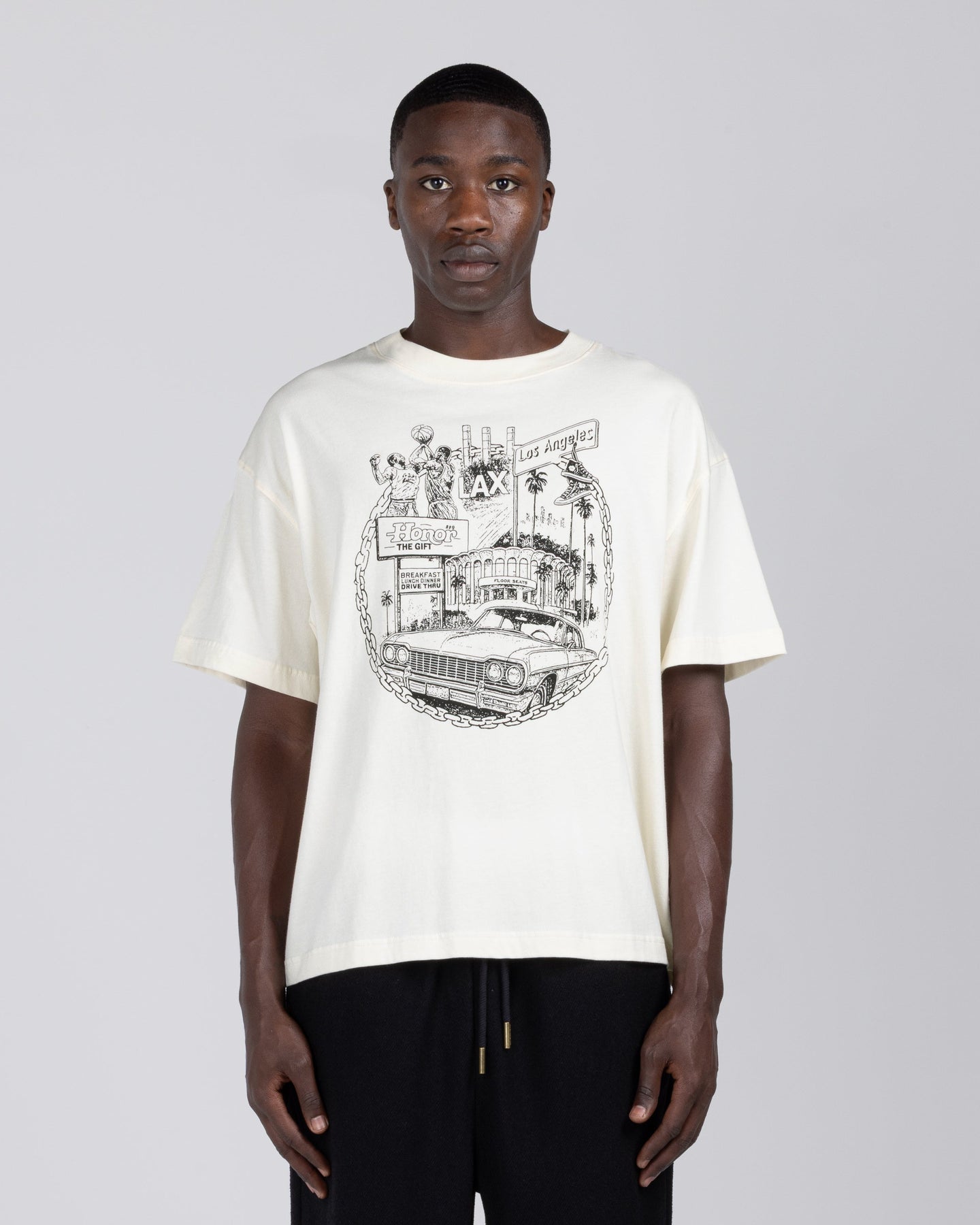 LA Chain City Tee - Bone