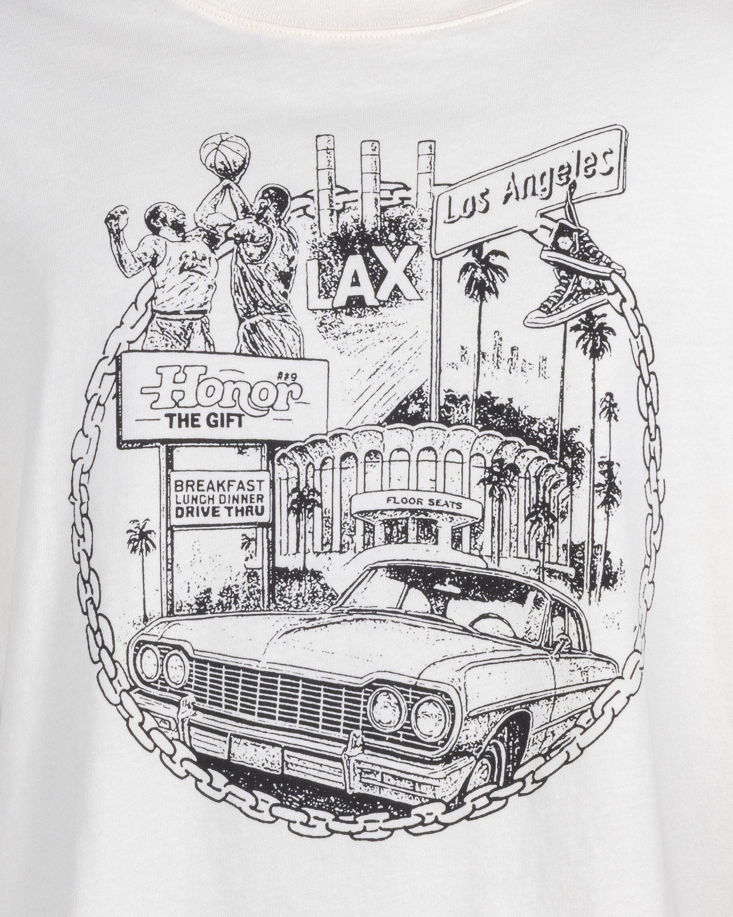 LA Chain City Tee - Bone