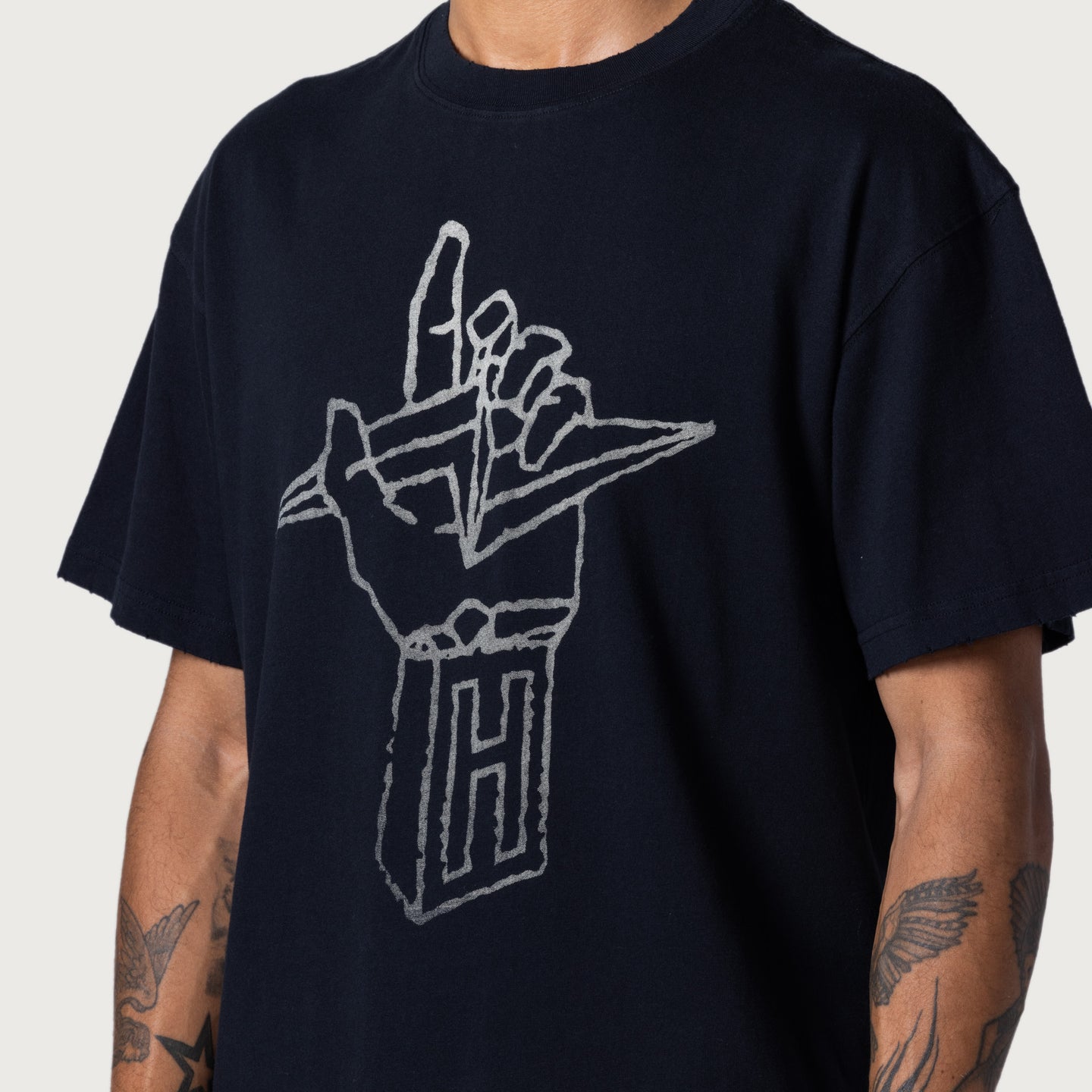 Lightning Hand Tee - Black