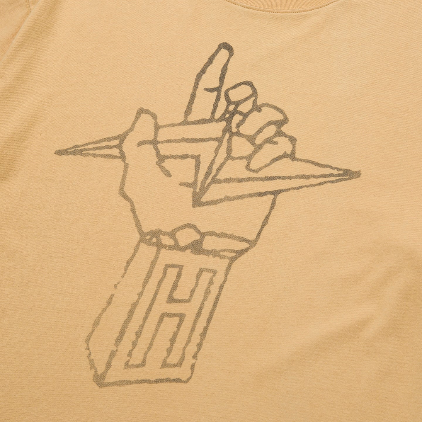 Lightning Hand Tee - Yellow