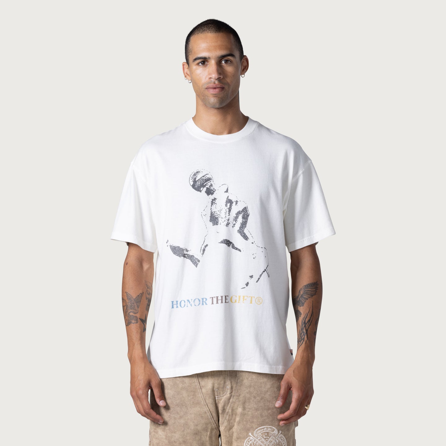 Live And Direct Tee - Cream