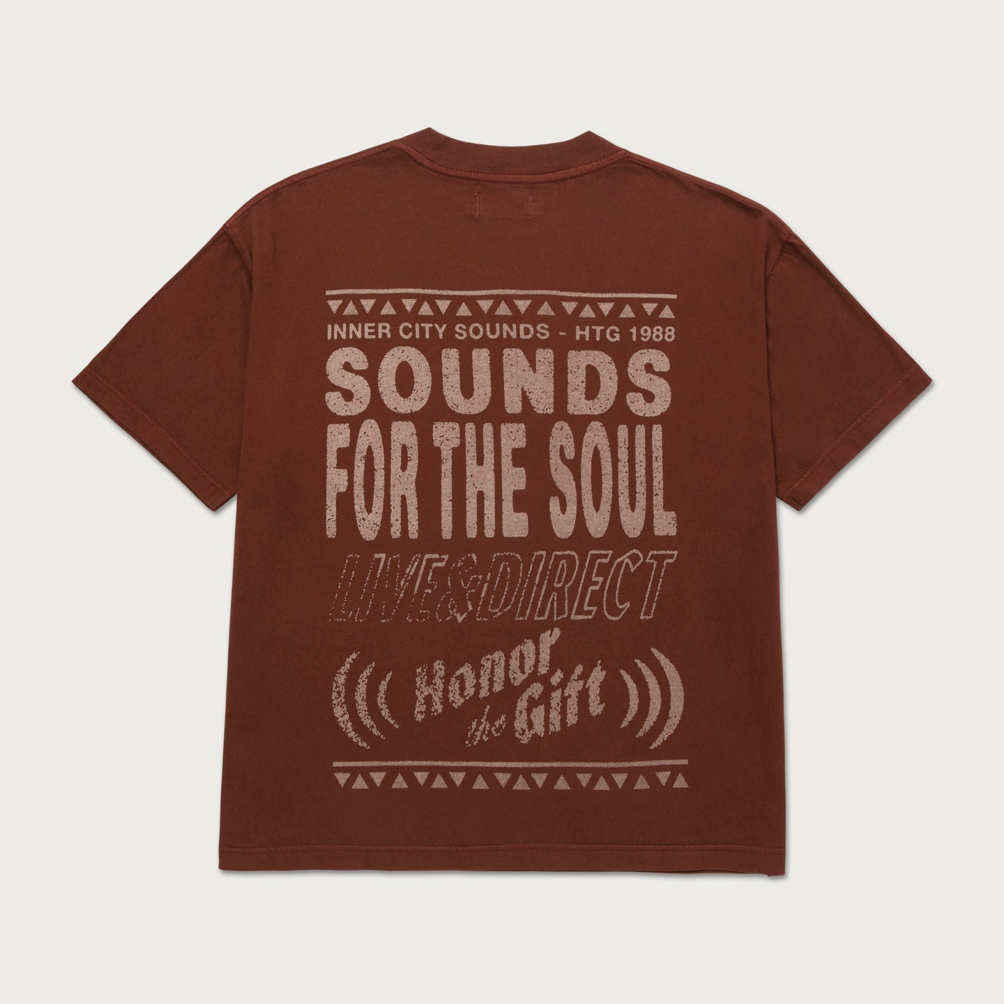 Live And Direct Tee - Brown