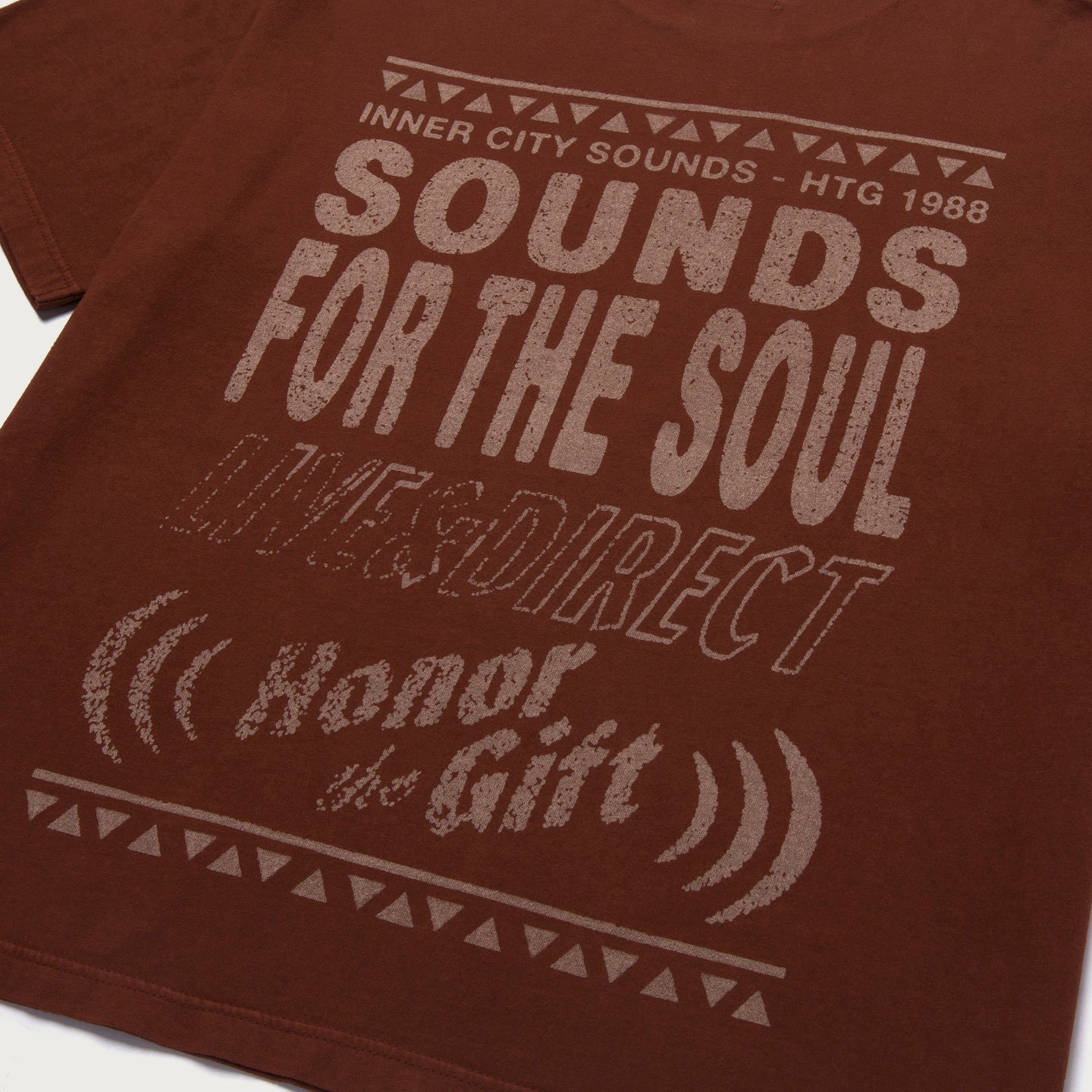 Live And Direct Tee - Brown