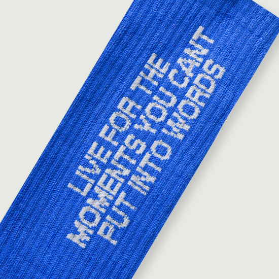 Live Patchwork Sock - Blue