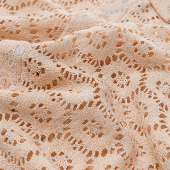 Crochet Button Up - Bone