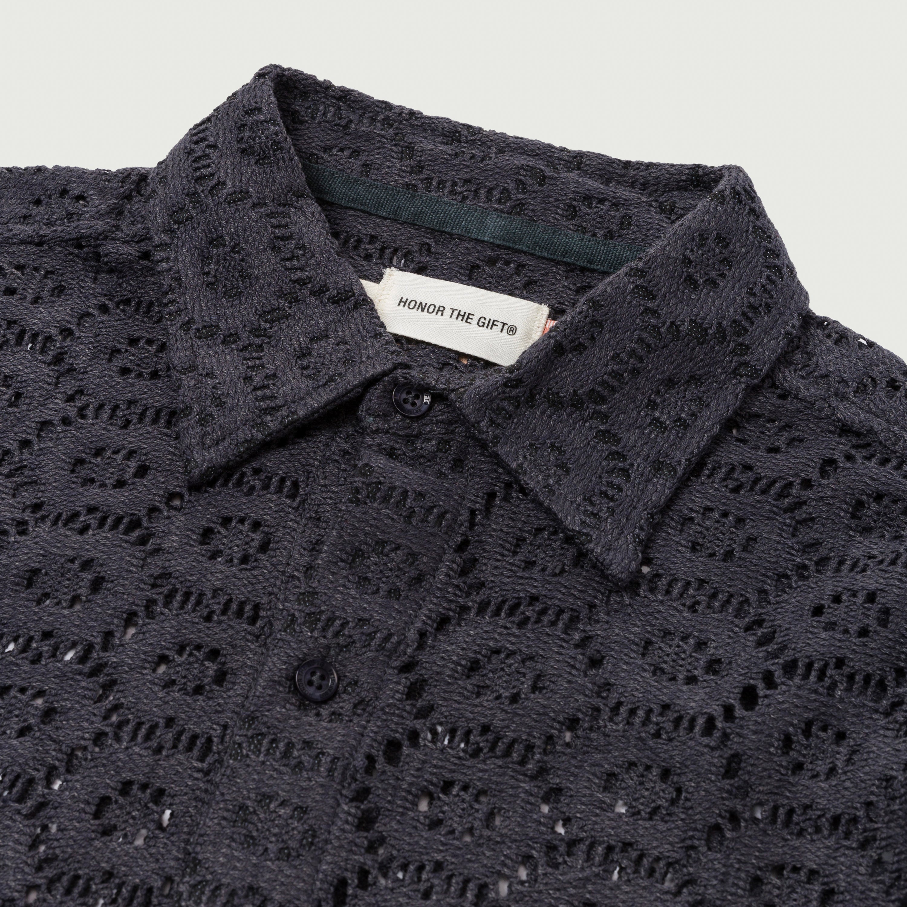 Crochet Button Up - Black – Honor The Gift